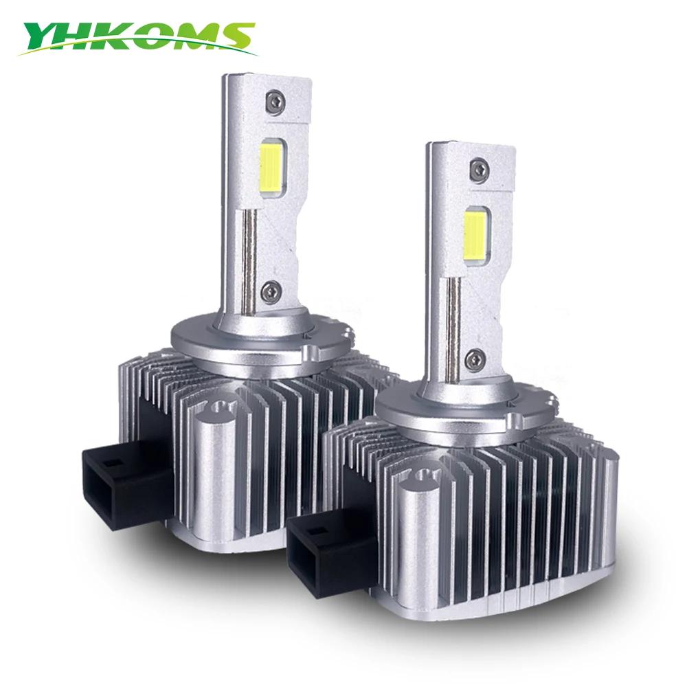 YHKOMS ڵ ͺ LED Ʈ, ÷  ÷, HID D2S D4S D5S D8S D1R D2R D3R, 30000LM CSP Ĩ, 6000K ȭƮ, 90W